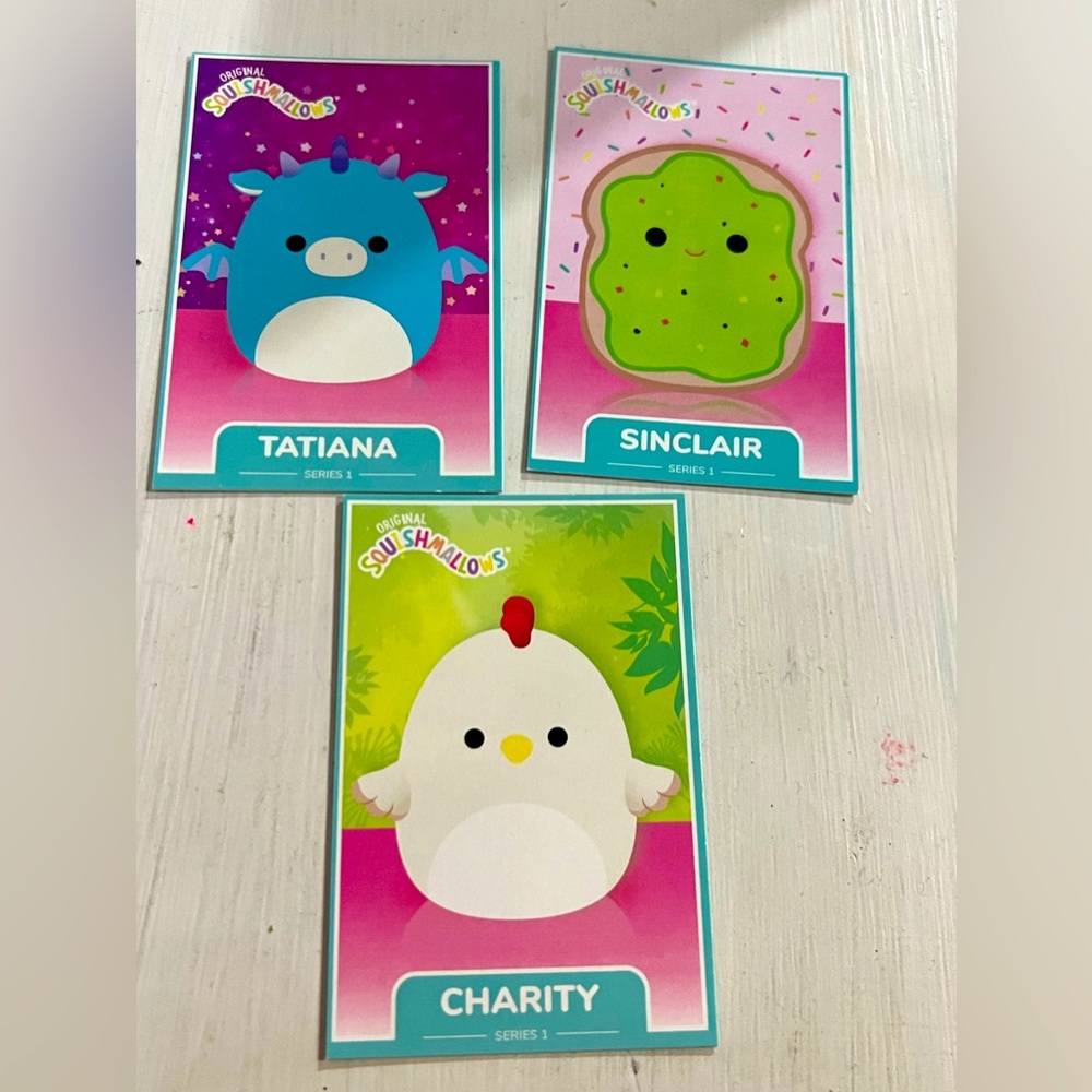 Mini Squishmallow cards 3cards)